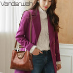 Luxuriöse Damen Tote Bag aus weichem Leder – Hochwertige Designer Schulter- & Crossbody-Handtasche für Alltag & Business