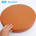 Rundes Sitzkissen aus Kunstleder Ø35 cm – Wasserdichtes, dick gepolstertes Stuhlkissen für Büro, Zuhause & Fahrzeug