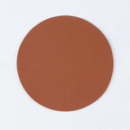 Runde & quadratische Leder-Untersetzer – Schlichte, stilvolle Coaster in Uni-Farben | Wasserdicht & hitzeisolierend für Tisch & Zuhause