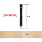 OWDEN Oblong Lederloch Stanzen Set – Ovale Hohlstanzer aus High-Carbon-Stahl für Gürtel, Riemen & Lederarbeiten (19 Größen)