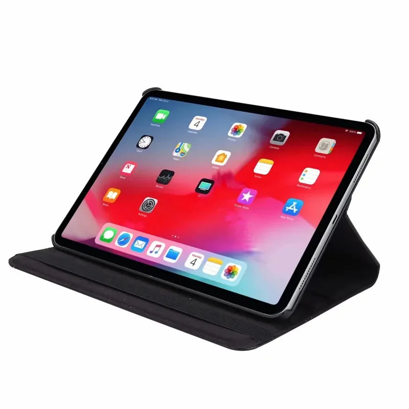 360° Drehbares Leder Case für iPad Pro 12.9 & iPad Air 13 – Business Tablet Schutzhülle mit Standfunktion (2015–2024)