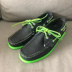 Herren Echtleder Loafer & Mokassins – Handgefertigte Driving Shoes aus Rindsleder, Klassische Bootsschuhe für Freizeit & Alltag