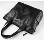 Bolso bandolera y portátil de piel de vaca auténtica para hombre – Maletín de negocios de lujo en estilo coreano