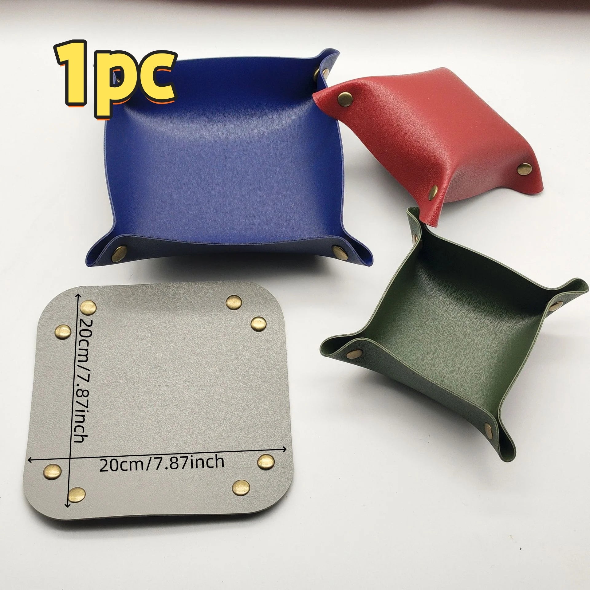 Faltbares Leder Rolling Tray 20 cm – Rollbare Ablageschale für Tabak, Pfeifen- & Zubehör