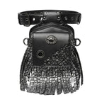 Steampunk Damen & Herren Bauchtasche – Gothic PU-Leder Fanny Pack, Crossbody & Thigh Leg Hip Holster für Reisen und Festivals