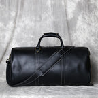 JLFGPJ Bolso de Viaje Retro para Hombre - Große Crazy Horse Leder Reisetasche aus Rindsleder, Bolso de Lona Vintage de un Solo Hombro para Europa y América