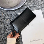 Yogodlns Damen Langgeldbörse aus PU-Leder – Elegante Clutch mit Reißverschluss, Kartenfächern, Münzfach &amp; Handyfach