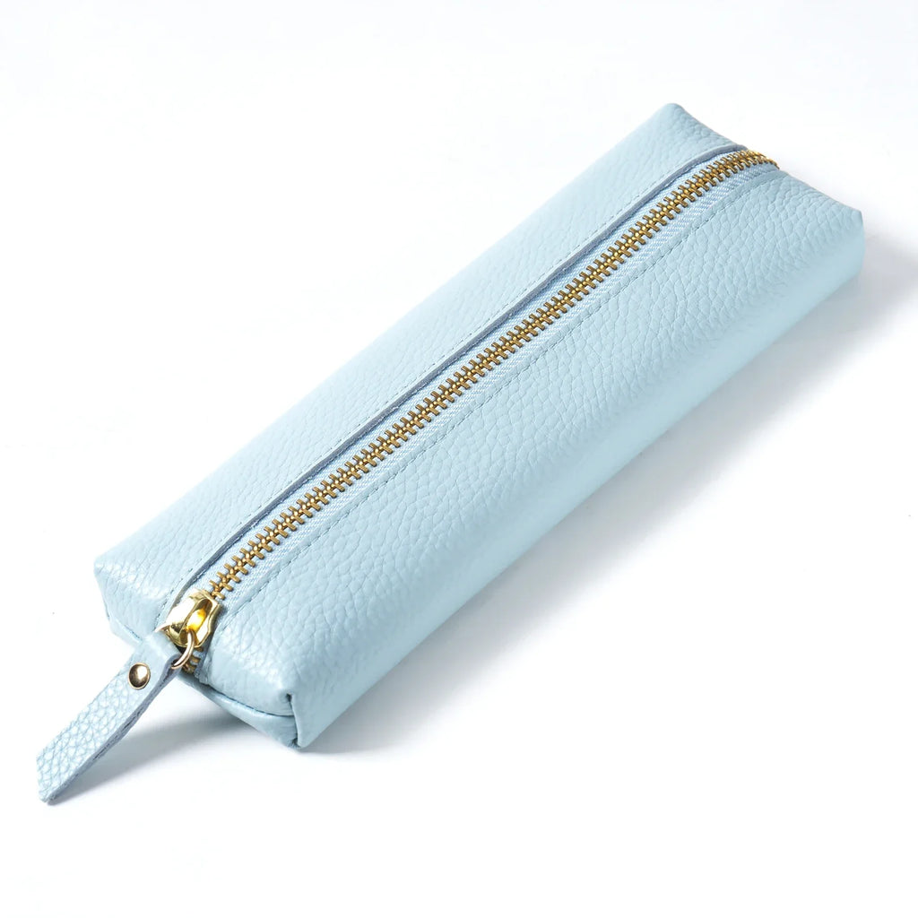 Echtes Leder Federmäppchen – Multifunktionale Stiftetui mit Reißverschluss für Stifte, Kugelschreiber &amp; Füllfederhalter