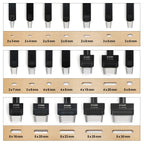 OWDEN Oblong Lederloch Stanzen Set – Ovale Hohlstanzer aus High-Carbon-Stahl für Gürtel, Riemen & Lederarbeiten (19 Größen)