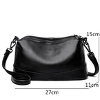 Luxuriöse Damen Schultertasche aus echtem Rindsleder – Designer Handtasche aus weichem Echtleder, elegante Messenger Bag für Frauen