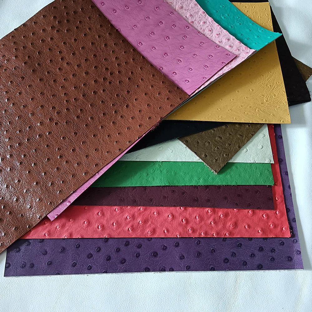 Geprägtes Echtleder Rindsleder Top Layer – Chromgegerbtes Leder 1,0–1,5 mm im A4-Format für DIY Taschen & Accessoires