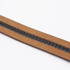 Hochwertiger No Buckle 3,5 cm Leder Gürtel für Herren – Echtes Rindsleder in Schwarz & Braun