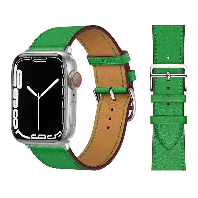 Lederarmband für Apple Watch – Hochwertiges iWatch Armband 38–49 mm für Series 3–10, SE & Ultra | Sportlich & Elegant