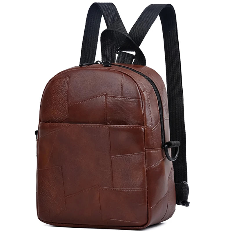 Leichter Softleder Rucksack Unisex – Modischer PU-Rucksack mit großem Volumen für Schule, Reise & Alltag