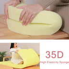 Rundes Sitzkissen aus Kunstleder – Wasserdichtes 35D Hochelastic-Schaum Sitzpolster für Stuhl, Sofa & Boden