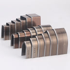 Juego de soportes de cuero de 18 piezas: V-Form, Quadrat y Rund aus Carbonstahl para Taschen, Gürtel y Lederhandwerk 