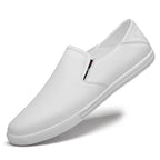 Britische Herren Loafer aus echtem Leder – Weiße Slip-On Mokassins mit weicher Sohle, Business & Casual Schuhe für Frühjahr und Herbst