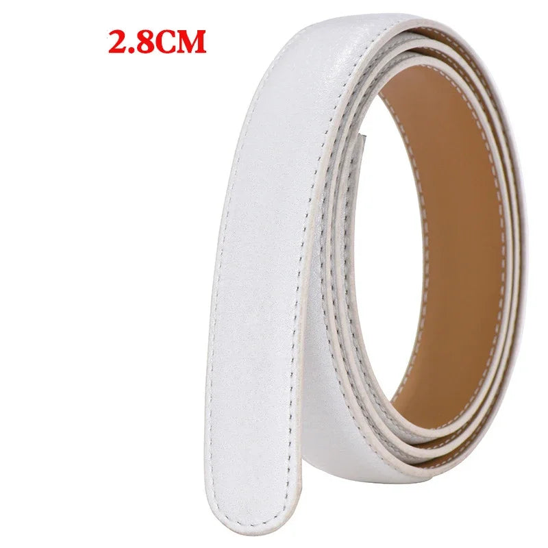 Hochwertiger PU-Ledergürtel ohne Schnalle – Premium Ersatzriemen für automatische Gürtelschnallen