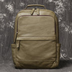 LEATHFOCUS Vintage Leder Rucksack Herren – Mochila cruzada elegante para portátil de 15 pulgadas, exterior, tamaño y tamaño 