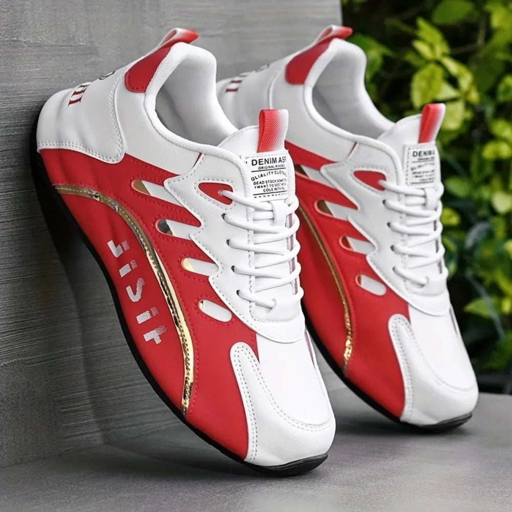 Luxus Herren Ledersneaker – Hochwertige Casual Sportschuhe, Plattform-Sneaker für Alltag, Fashion & Running