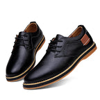 Chaussures Oxford pour hommes en cuir véritable – Chaussures richelieu élégantes au style italien, confort et luxe jusqu'à la taille 48 
