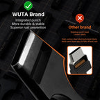 WUTA Ovaler Lederloch Stanzer – Schwerlast Oblong Punch aus Edelstahl für Gürtel, Riemen & Uhrenarmbänder (25 Größen)