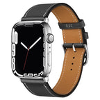 Echtes Lederarmband für Apple Watch – Hochwertiges iWatch Armband 38–49 mm für Series SE, 3–10 & Ultra mit Metallschließe