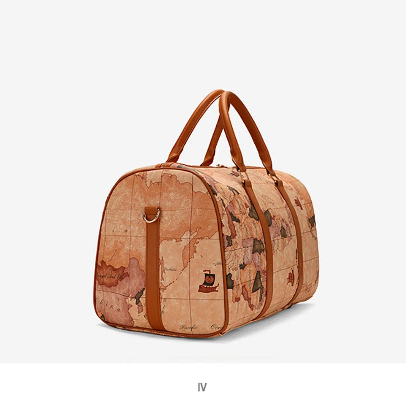 Vintage PU-Leder Reisetasche – Modische Travel Duffle & Tote Bag für Sport, Business & Freizeit, weiche Schultertasche