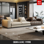 Luxus Lounge Sofa aus Echtleder im nordischen Stil – Kompaktes Designer-Ecksofa mit High-Rebound-Polsterung für modernes Wohnen