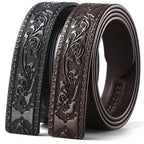 Luxuriöser Herren Ledergürtel mit Automatikverschluss – Schwarz Braun