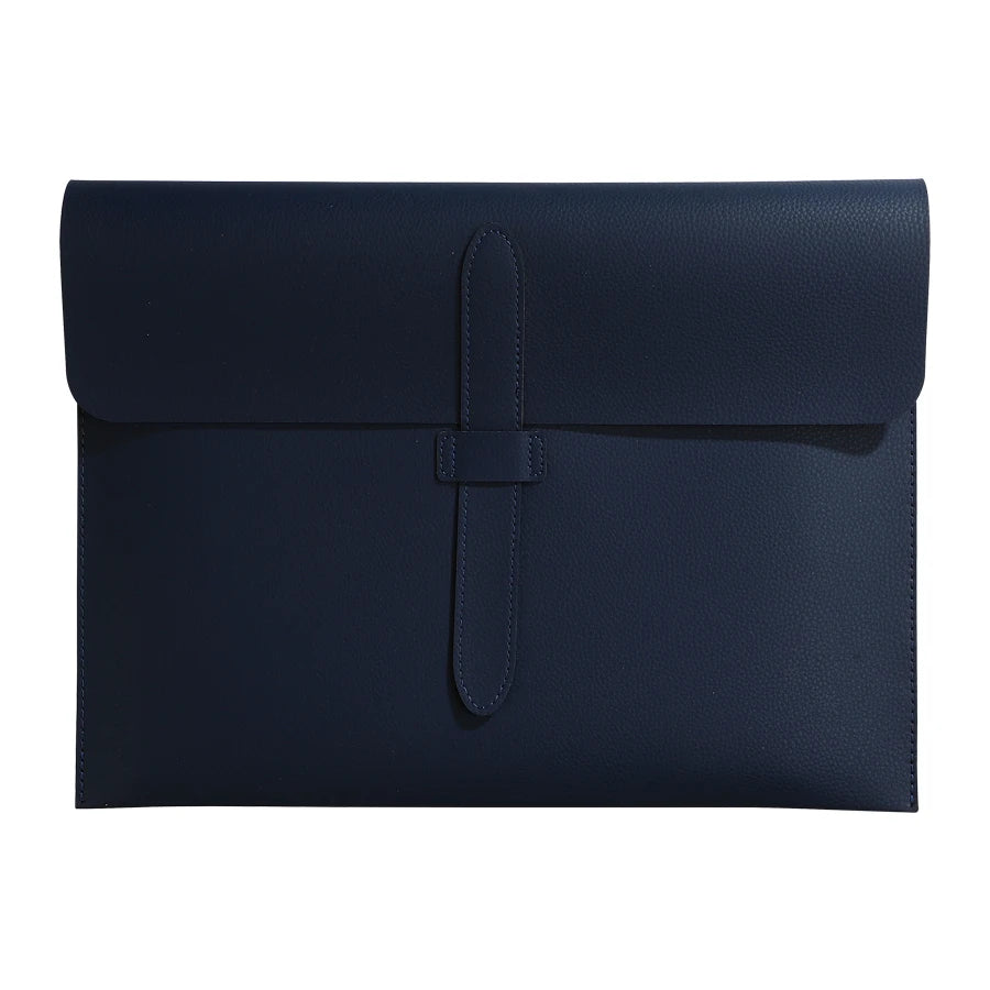 A4 Leder Dokumententasche aus dickem Echtleder – Hochwertige A4 Mappe für Business, Schule & Büro