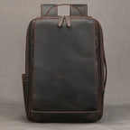 NEWSBIRDS Business Leder Rucksack Herren – Laptop Daypack aus echtem Rindsleder mit USB-Ladeanschluss