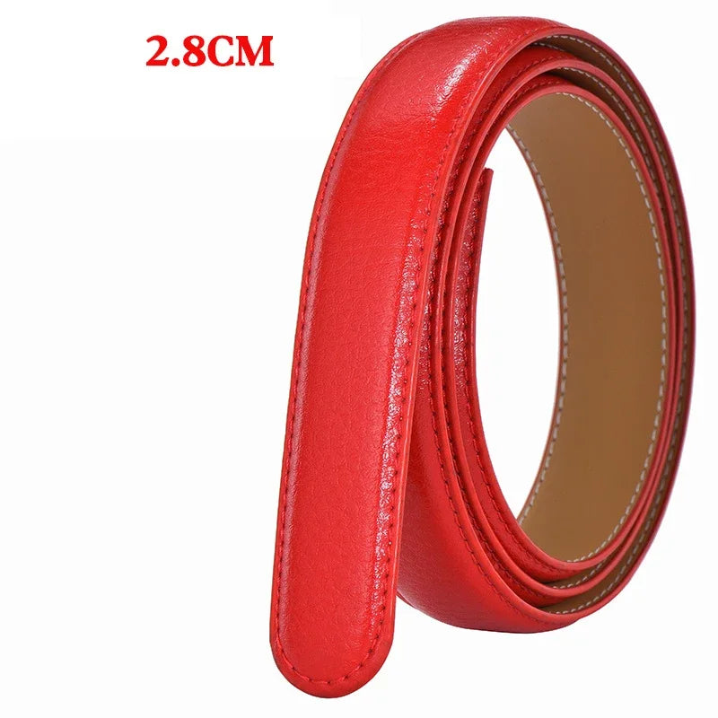 Hochwertiger PU-Ledergürtel ohne Schnalle – Premium Ersatzriemen für automatische Gürtelschnallen