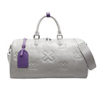 Damen PU Leder Gym & Travel Bag – Modische Fitness-, Yoga- & Reisetasche im Boston-Stil, Sport Duffle & Schulter Tote Bag