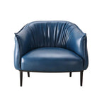 Nordischer Einzelsessel aus Leder – Moderner Luxus-Leisure-Sofastuhl für Wohnzimmer, Schlafzimmer &amp; kleine Apartments