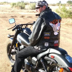 Herren Motorrad Lederweste – Single Breasted Biker Weste mit Stickerei, Ärmellose Punk Lederjacke für Herbst & Winter