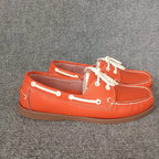 Klassische Herren Bootsschuhe aus echtem Leder – Handgefertigte Mokassins &amp; Casual Loafer mit rutschfester Gummisohle 