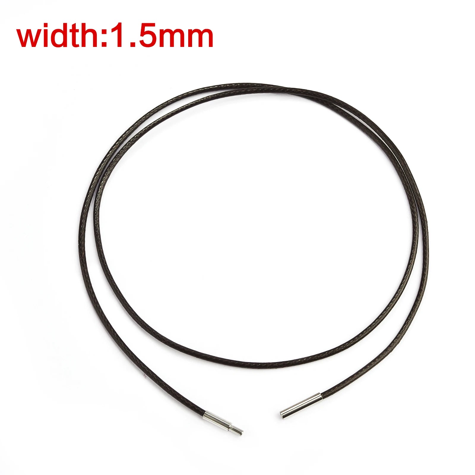 Lederkette mit Edelstahlverschluss – Wachskordel Halskette in 45 / 50 / 60 cm für Damen & Herren, ideal für DIY Schmuck