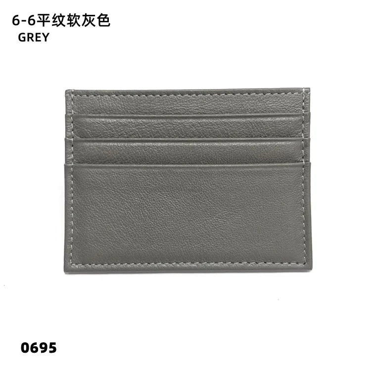 GZGUANDA Personalisierter Leder Kartenhalter – Slim Mini Card Bag aus echtem Rindsleder für Damen & Herren