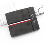 Luxury Slim Herren Geldbörse – PU Leder Kurzbörse mit Kartenfächern, Münzfach & Kompaktem Design für Alltag