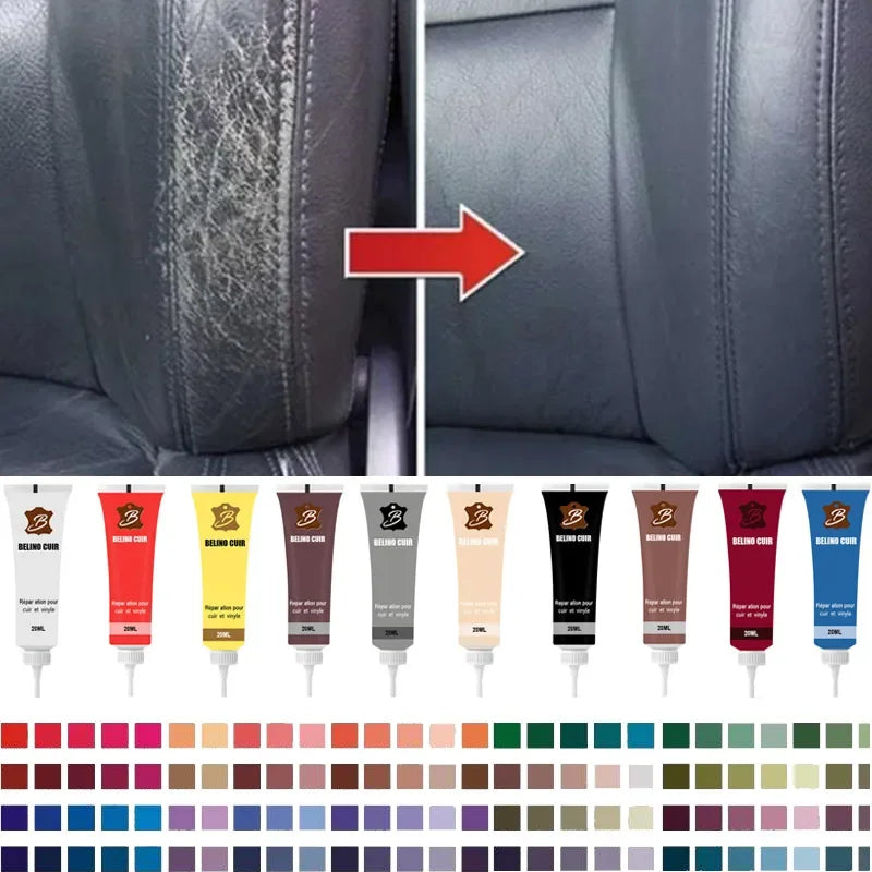 20 ml Leather Finish Leder Reparatur Gel – Reparatur- & Auffrischungscreme für Autositze, Lederpflege & Instandsetzung