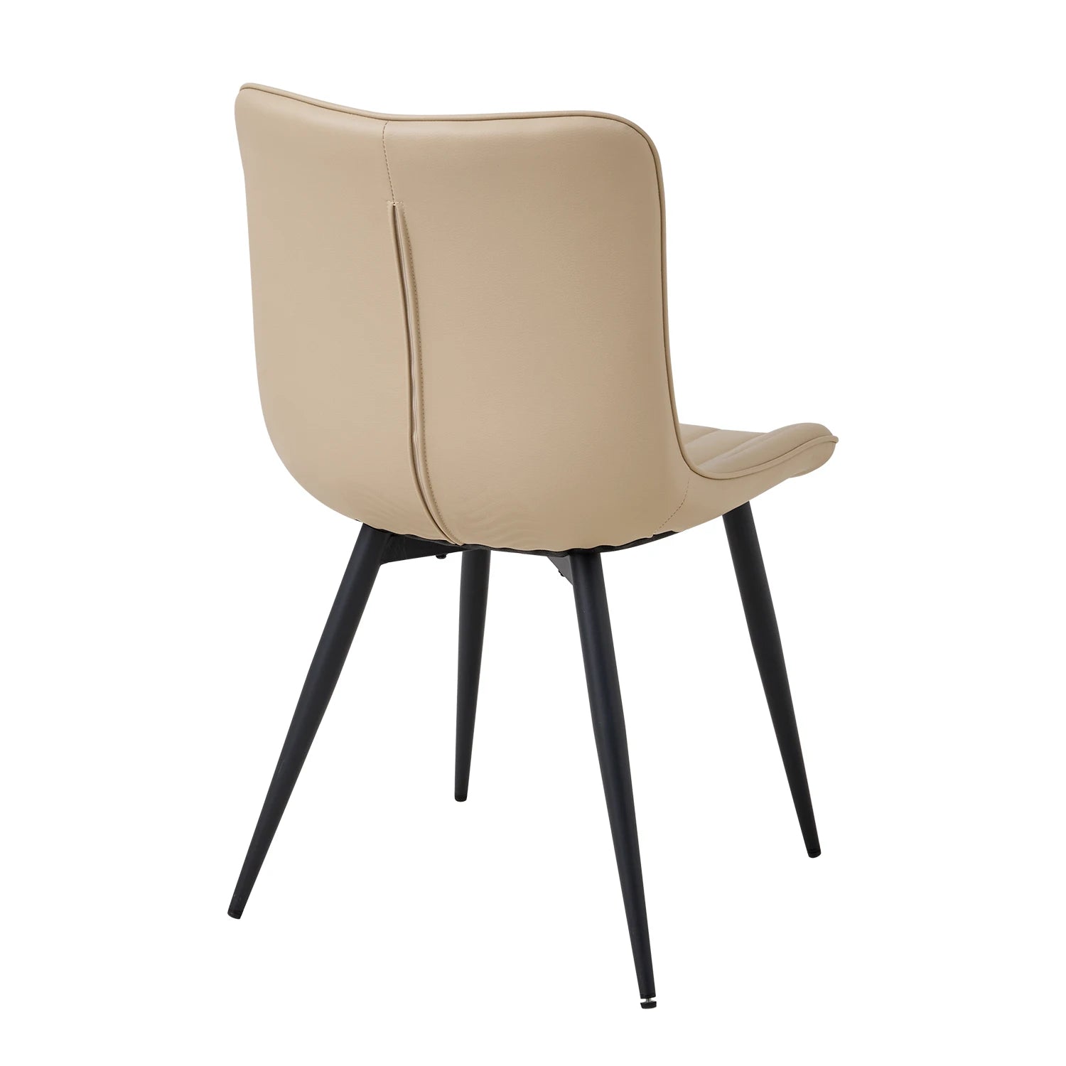 Esszimmerstühle 4er-Set aus Kunstleder – Gepolsterte Dining Chairs im gesteppten Retro-Design mit Metallbeinen, modern & luxuriös