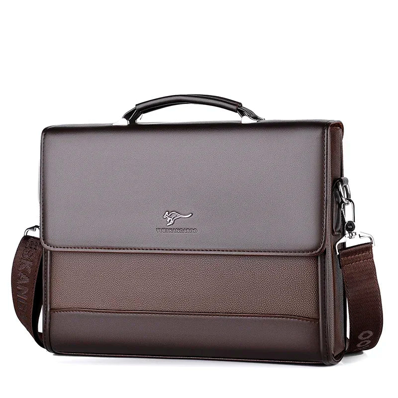 Herren Business Aktentasche aus PU-Leder – Moderne Laptop- & Dokumententasche mit Schulterfunktion, elegante Büro- & Organizer-Tasche für Männer