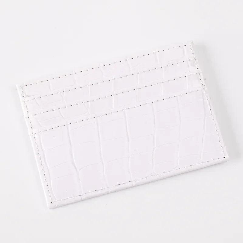 Slim Damen Kartenetui aus PU-Leder – Schlanke Kartenhülle für Kreditkarten, Ausweis & Buskarte | Elegante Card Holder Wallet