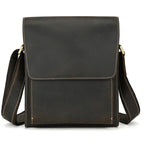 Newsbirds Vintage Herren Leder-Aktentasche – Crazy Horse Laptop Messenger Bag para oficina y oficina 