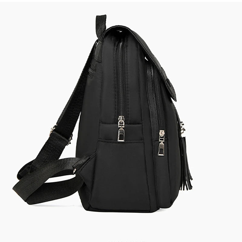 Damen Rucksack mit großem Fassungsvermögen – Klassischer Vintage Backpack für Schule, Alltag & Reisen