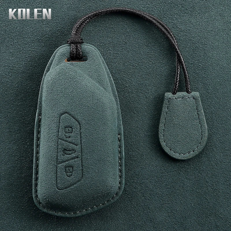 Premium Leder Autoschlüssel Etui für VW Golf 8 (MK8), ID.4, ID.6 – Passend für Skoda Octavia A8, Seat Leon FR MK4 & Cupra