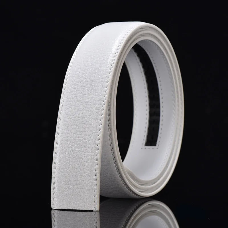 Hochwertiger PU-Leder Gürtel ohne Schnalle – HALOCOWCOW Unisex