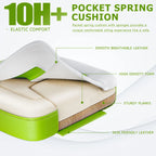 Ergonomischer Gaming Chair aus PU-Leder – Höhenverstellbarer Gamer- & Bürostuhl mit hoher Rückenlehne, Drehfunktion & Rollen für Erwachsene & Jugendliche