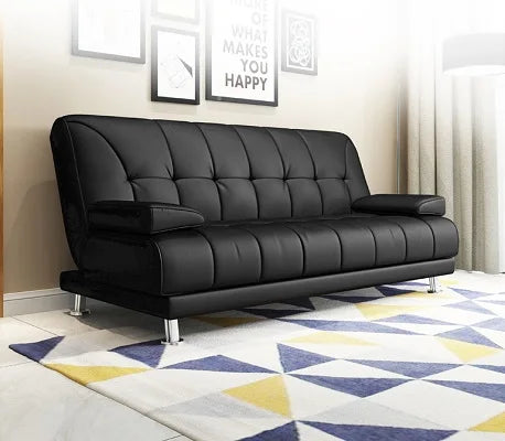 Klappbares Leder Schlafsofa – Modernes 2-in-1 Sofa & Bett für kleine Wohnungen, multifunktionales Wohn- und Bürosofa